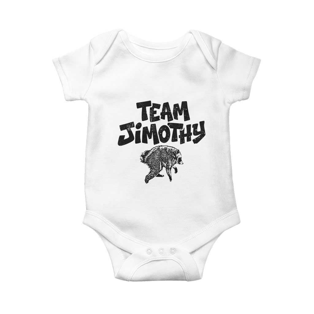 Vintage Team Jimothy the Raccoon Fan Club Baby Onesie Viral Seattle Trash Panda Lover Supporter TS02 White Print Your Wear