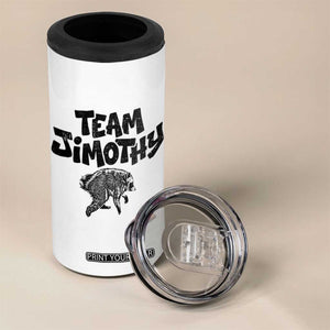 Vintage Team Jimothy the Raccoon Fan Club 4 in 1 Can Cooler Tumbler Viral Seattle Trash Panda Lover Supporter