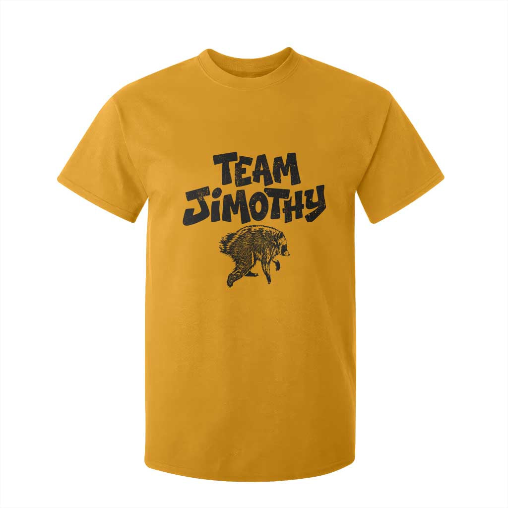 Vintage Team Jimothy the Raccoon Fan Club T Shirt For Kid Viral Seattle Trash Panda Lover Supporter