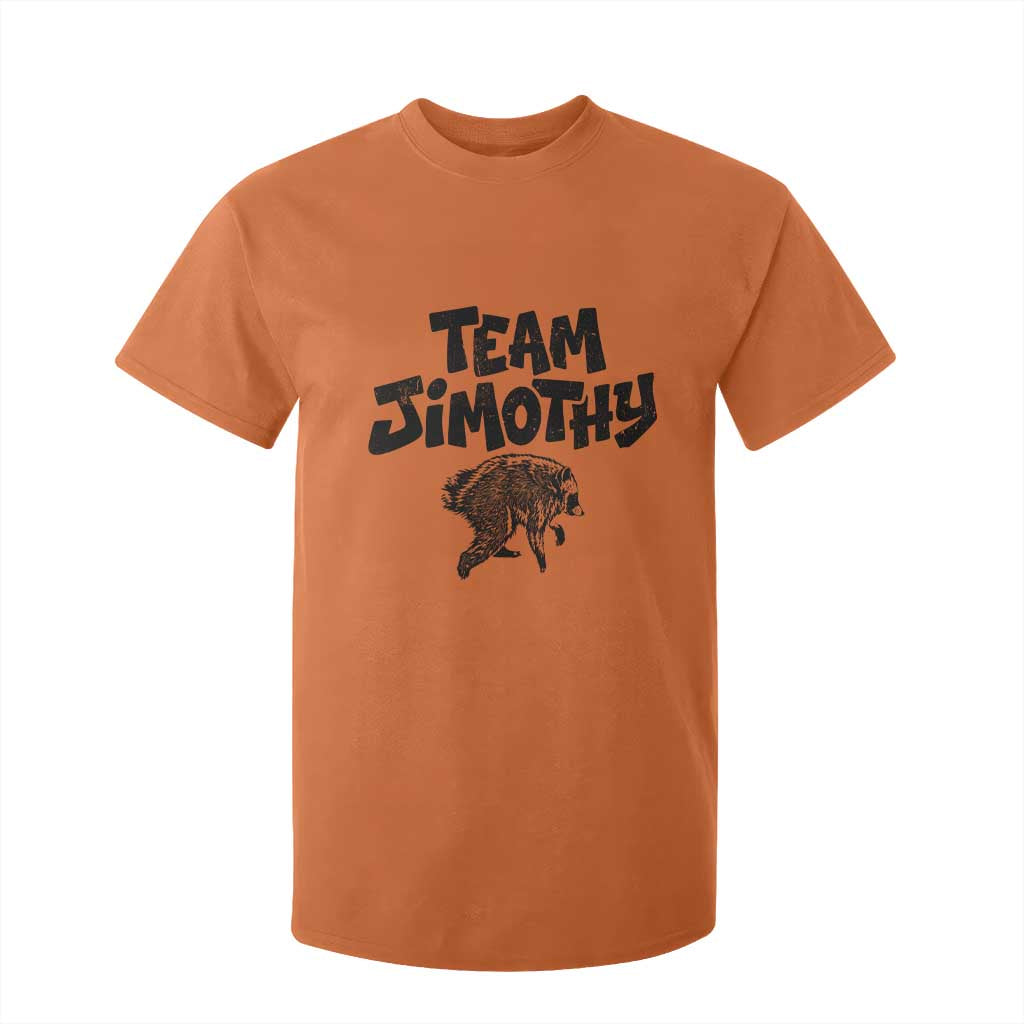Vintage Team Jimothy the Raccoon Fan Club T Shirt For Kid Viral Seattle Trash Panda Lover Supporter