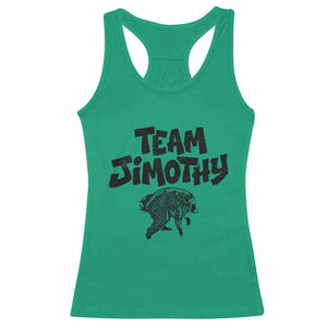Vintage Team Jimothy the Raccoon Fan Club Racerback Tank Top Viral Seattle Trash Panda Lover Supporter