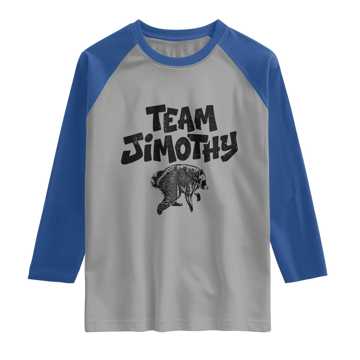 Vintage Team Jimothy the Raccoon Fan Club Raglan Shirt Viral Seattle Trash Panda Lover Supporter