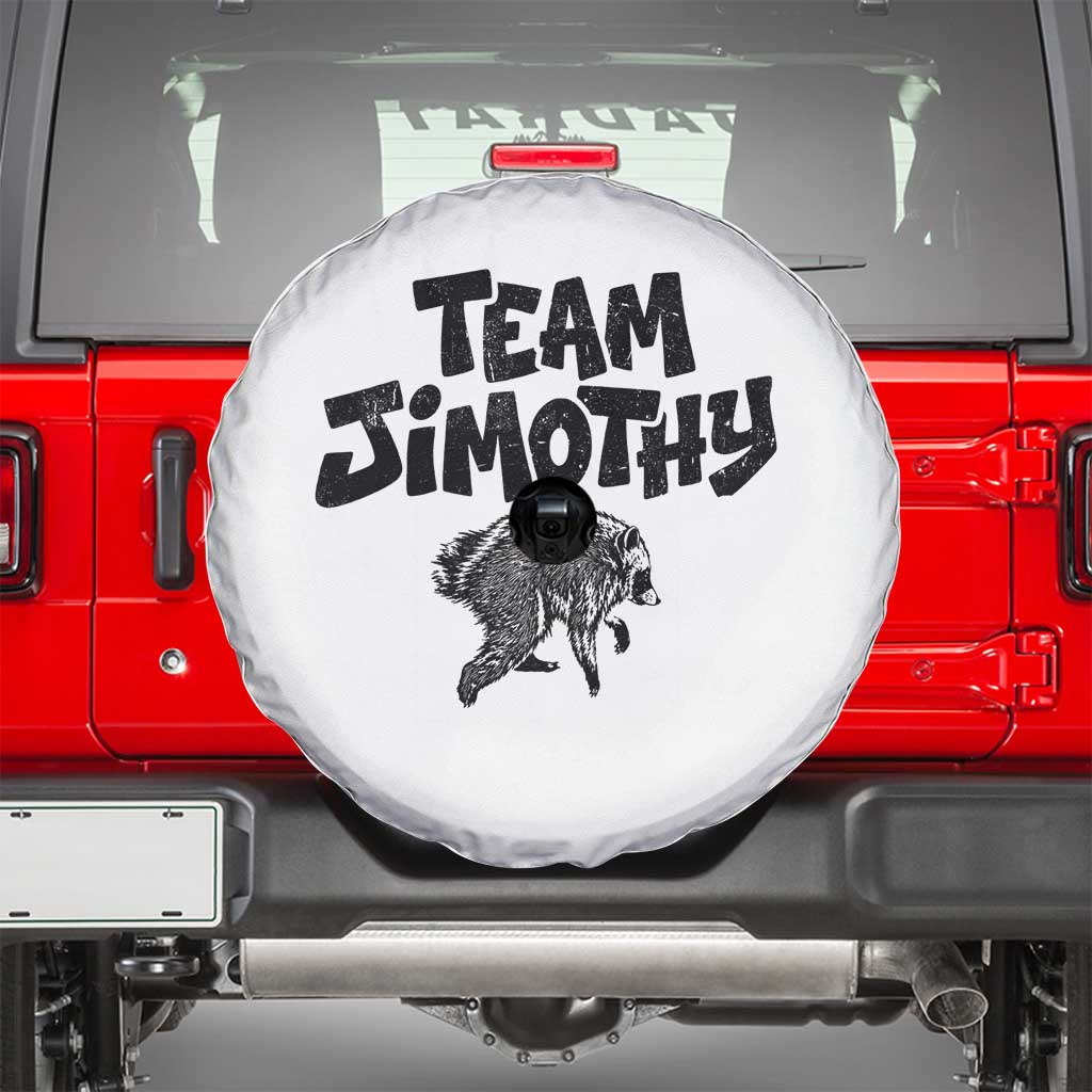 Vintage Team Jimothy the Raccoon Fan Club Spare Tire Cover Viral Seattle Trash Panda Lover Supporter
