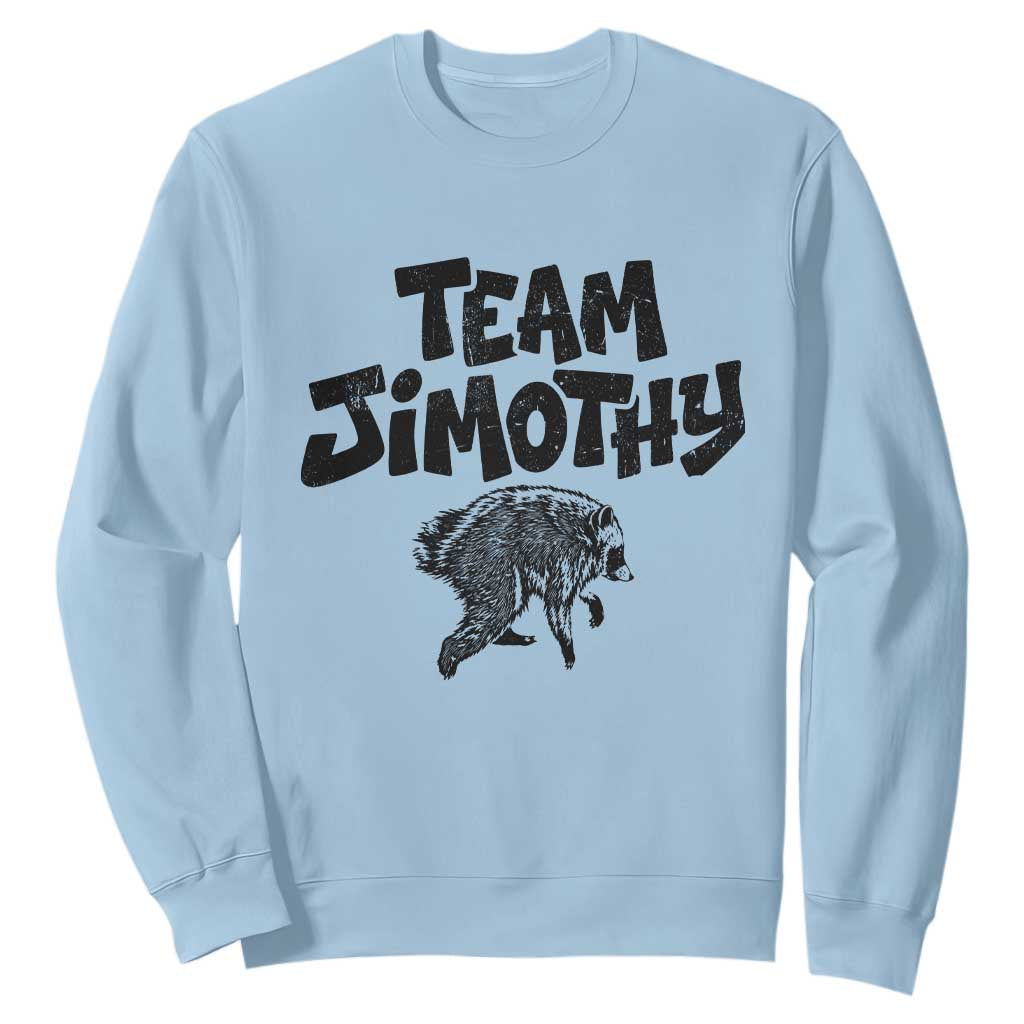 Vintage Team Jimothy the Raccoon Fan Club Sweatshirt Viral Seattle Trash Panda Lover Supporter