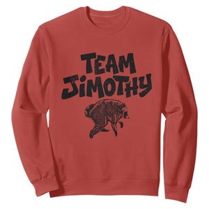 Vintage Team Jimothy the Raccoon Fan Club Sweatshirt Viral Seattle Trash Panda Lover Supporter