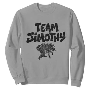 Vintage Team Jimothy the Raccoon Fan Club Sweatshirt Viral Seattle Trash Panda Lover Supporter