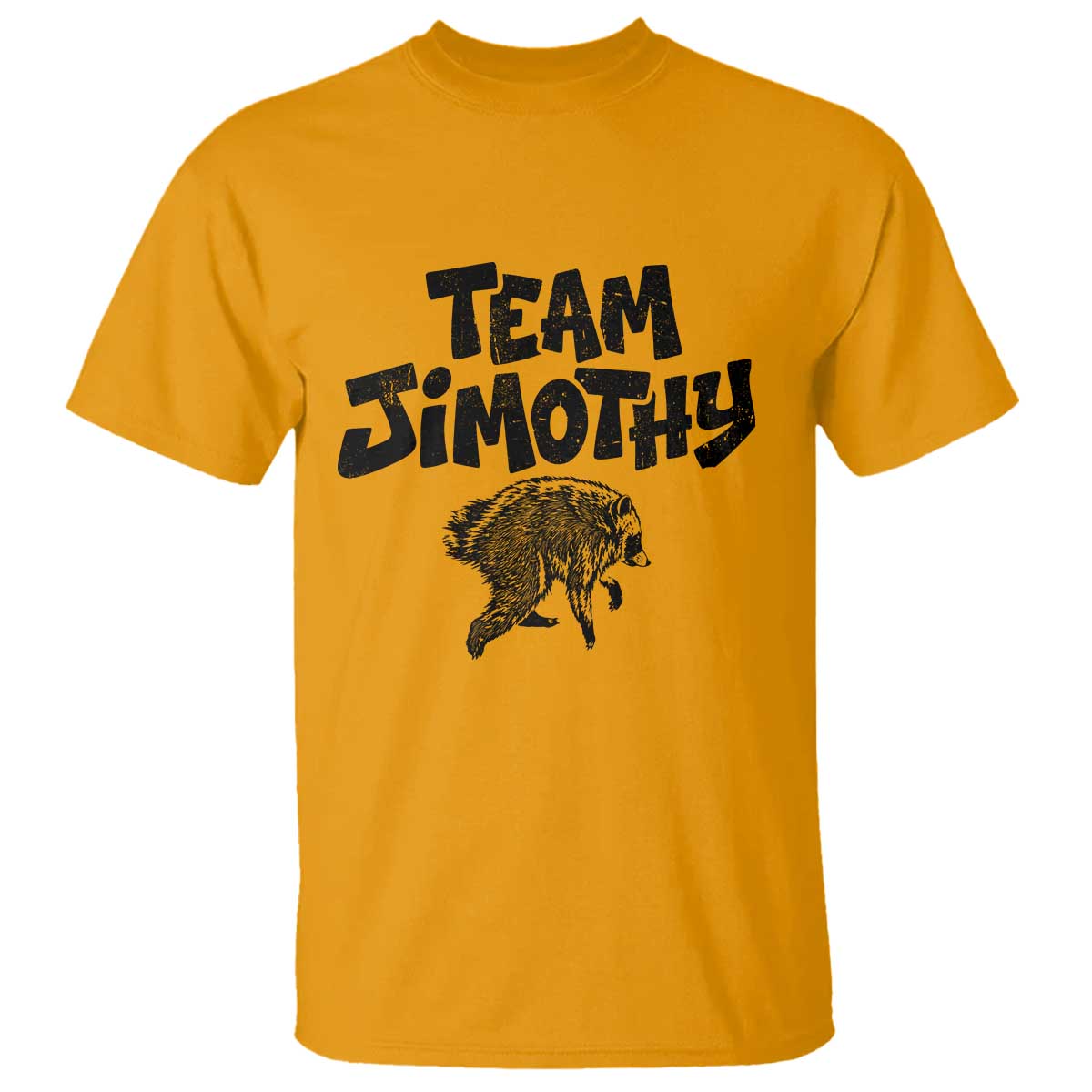 Vintage Team Jimothy the Raccoon Fan Club T Shirt Viral Seattle Trash Panda Lover Supporter