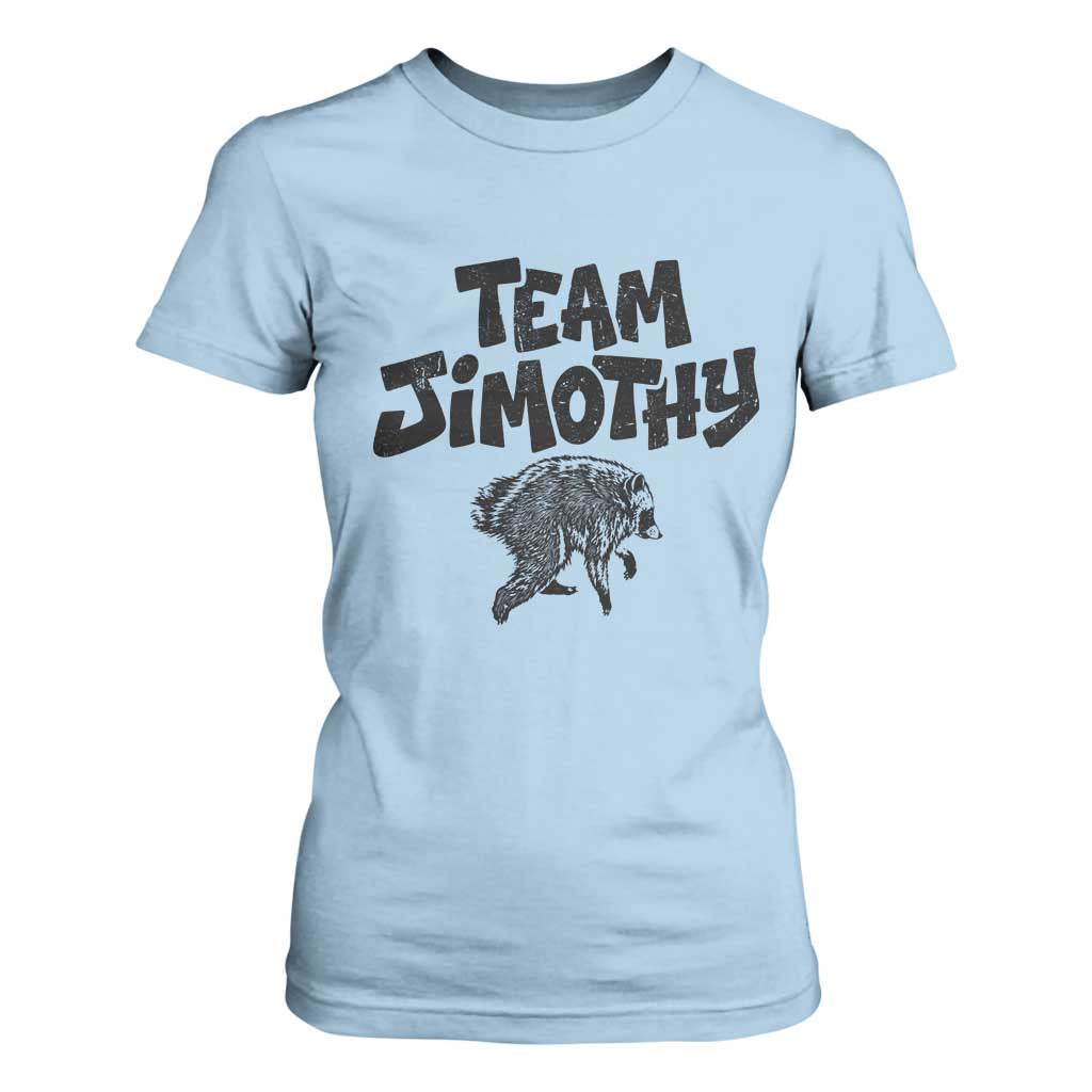 Vintage Team Jimothy the Raccoon Fan Club T Shirt For Women Viral Seattle Trash Panda Lover Supporter