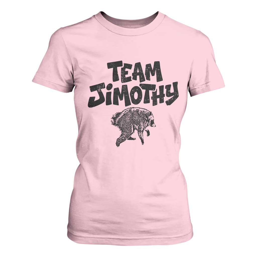 Vintage Team Jimothy the Raccoon Fan Club T Shirt For Women Viral Seattle Trash Panda Lover Supporter
