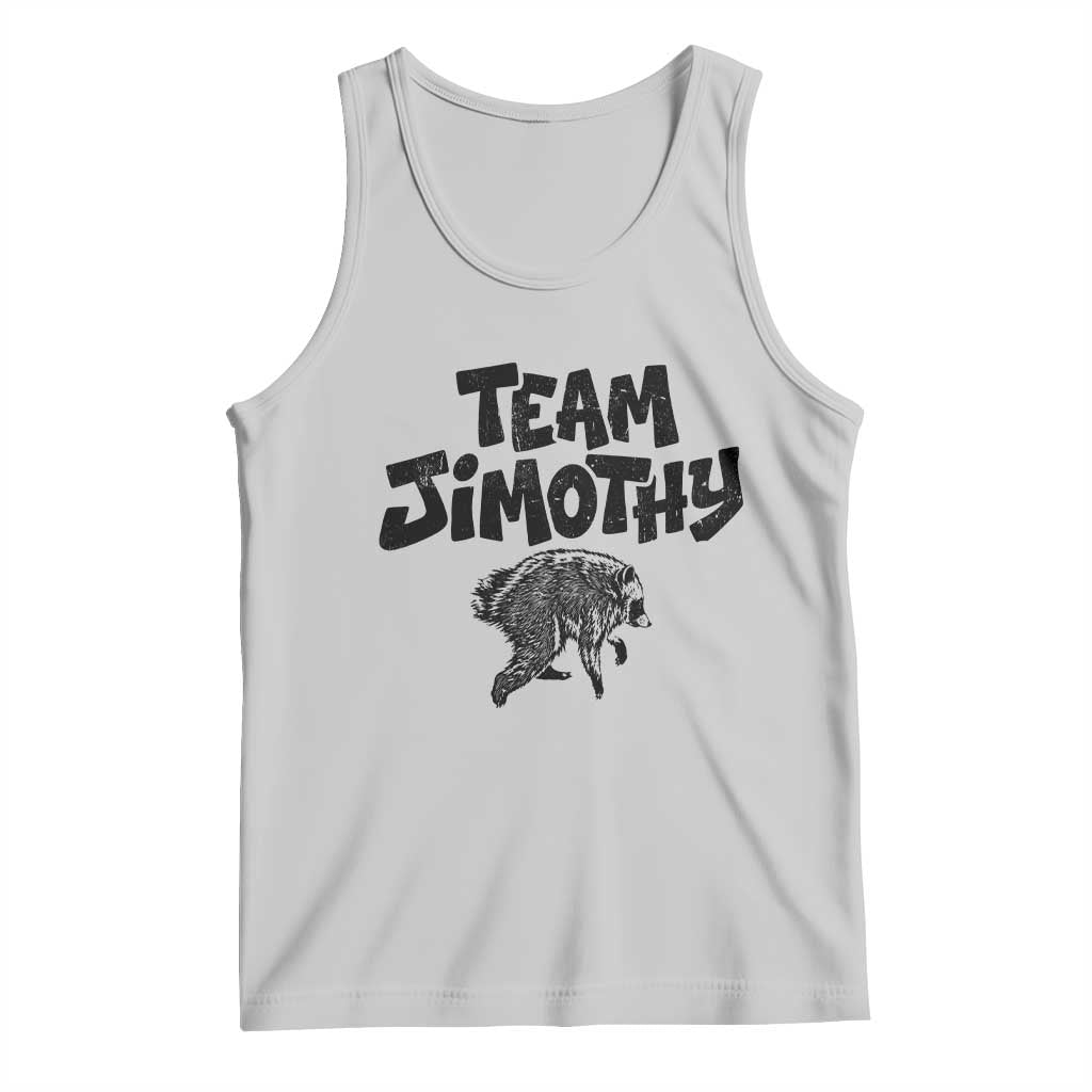 Vintage Team Jimothy the Raccoon Fan Club Tank Top Viral Seattle Trash Panda Lover Supporter