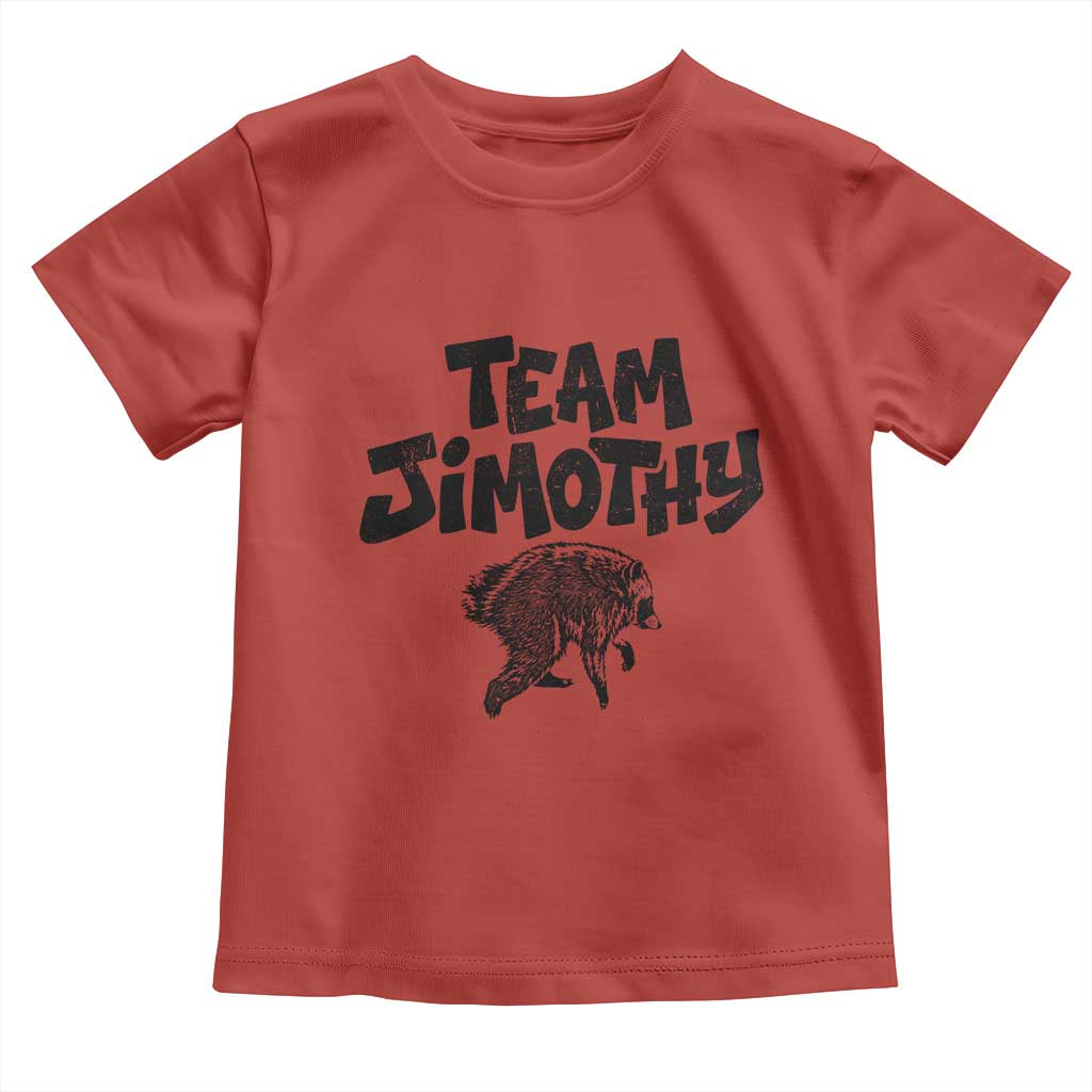 Vintage Team Jimothy the Raccoon Fan Club Toddler T Shirt Viral Seattle Trash Panda Lover Supporter