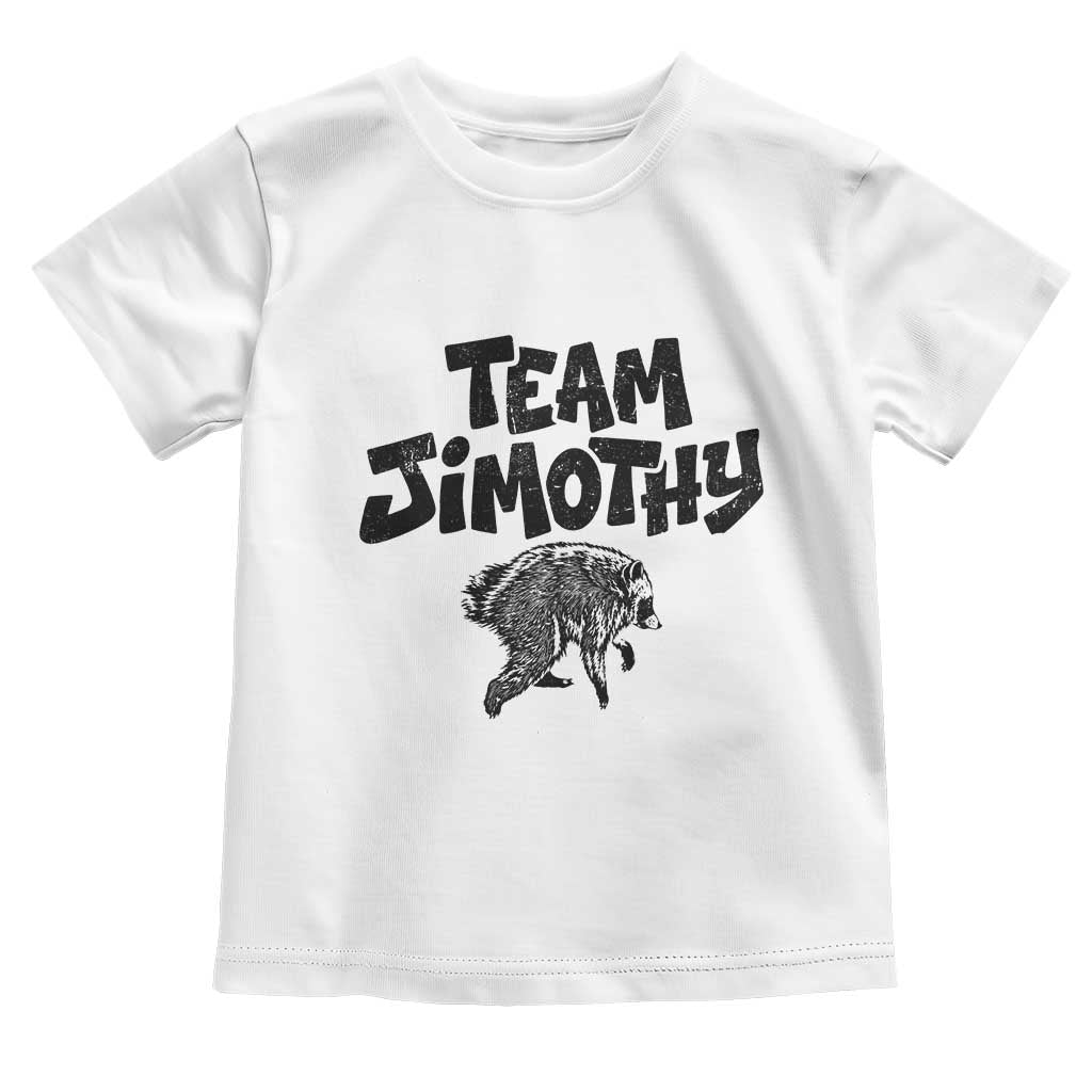 Vintage Team Jimothy the Raccoon Fan Club Toddler T Shirt Viral Seattle Trash Panda Lover Supporter TS02 White Print Your Wear