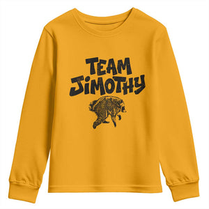 Vintage Team Jimothy the Raccoon Fan Club Youth Sweatshirt Viral Seattle Trash Panda Lover Supporter