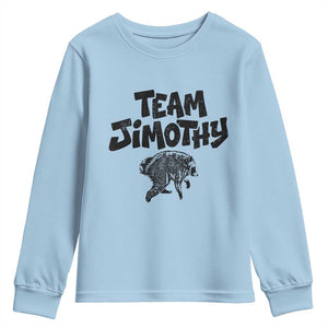 Vintage Team Jimothy the Raccoon Fan Club Youth Sweatshirt Viral Seattle Trash Panda Lover Supporter