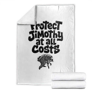 Protect Jimothy At All Costs Viral Seattle Raccoon Throw Blanket Trash Panda Legend Lover Supporter