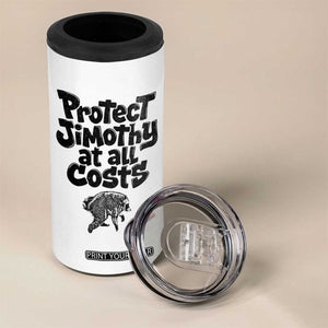 Protect Jimothy At All Costs Viral Seattle Raccoon 4 in 1 Can Cooler Tumbler Trash Panda Legend Lover Supporter