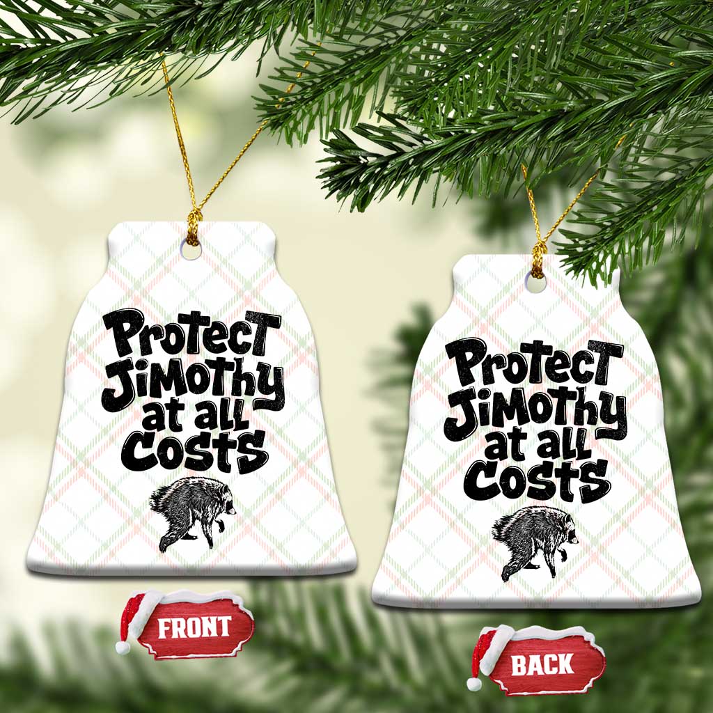 Protect Jimothy At All Costs Viral Seattle Raccoon Ceramic Ornament Trash Panda Legend Lover Supporter