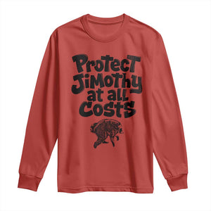 Protect Jimothy At All Costs Viral Seattle Raccoon Long Sleeve Shirt Trash Panda Legend Lover Supporter