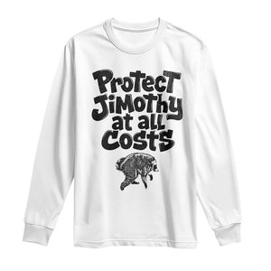 Protect Jimothy At All Costs Viral Seattle Raccoon Long Sleeve Shirt Trash Panda Legend Lover Supporter