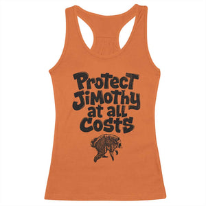 Protect Jimothy At All Costs Viral Seattle Raccoon Racerback Tank Top Trash Panda Legend Lover Supporter