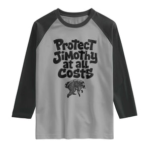 Protect Jimothy At All Costs Viral Seattle Raccoon Raglan Shirt Trash Panda Legend Lover Supporter