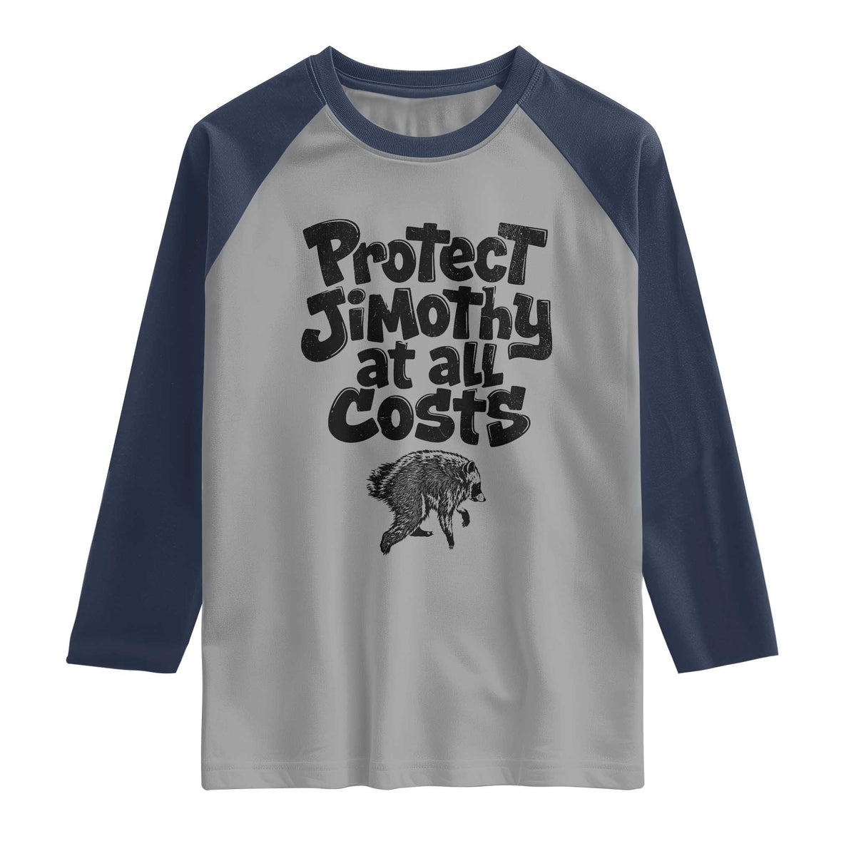 Protect Jimothy At All Costs Viral Seattle Raccoon Raglan Shirt Trash Panda Legend Lover Supporter
