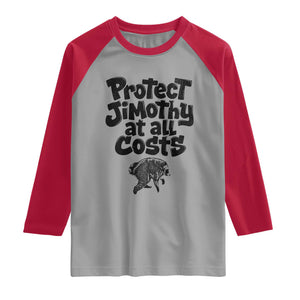 Protect Jimothy At All Costs Viral Seattle Raccoon Raglan Shirt Trash Panda Legend Lover Supporter