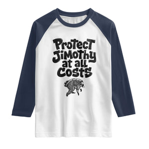 Protect Jimothy At All Costs Viral Seattle Raccoon Raglan Shirt Trash Panda Legend Lover Supporter