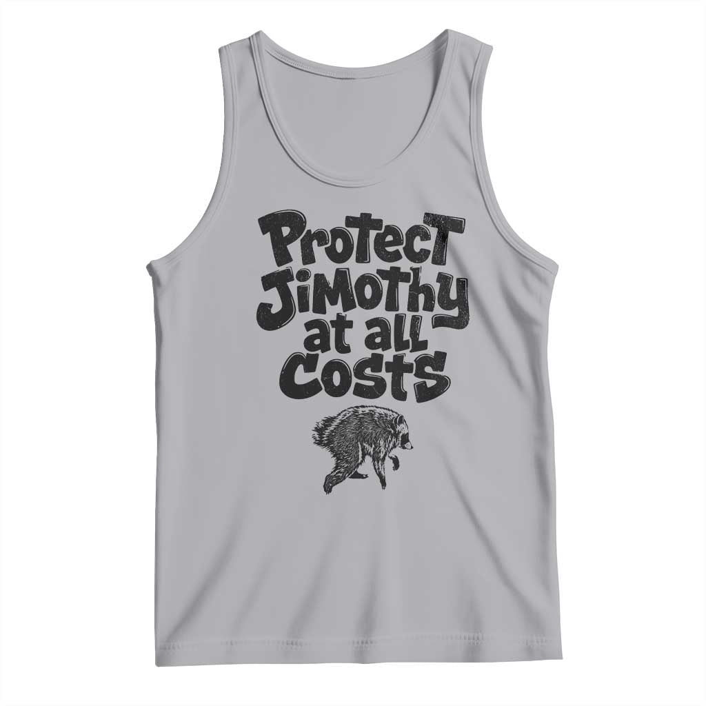 Protect Jimothy At All Costs Viral Seattle Raccoon Tank Top Trash Panda Legend Lover Supporter
