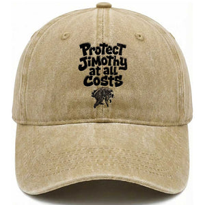 Protect Jimothy At All Costs Viral Seattle Raccoon Washed Cotton Baseball Cap Trash Panda Legend Lover Supporter