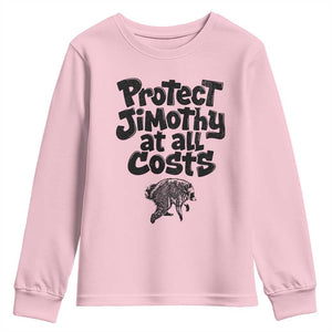 Protect Jimothy At All Costs Viral Seattle Raccoon Youth Sweatshirt Trash Panda Legend Lover Supporter