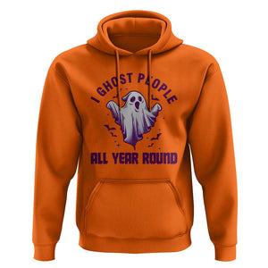 Funny Boo Sheet Hoodie I Ghost People All Year Round Spooky Ghost Halloween Costume TS02 Orange Print Your Wear