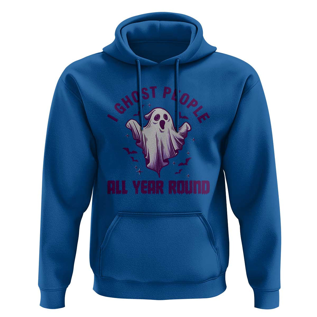 Funny Boo Sheet Hoodie I Ghost People All Year Round Spooky Ghost Halloween Costume TS02 Royal Blue Print Your Wear