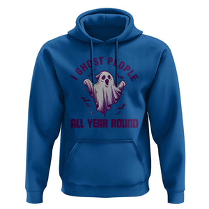Funny Boo Sheet Hoodie I Ghost People All Year Round Spooky Ghost Halloween Costume TS02 Royal Blue Print Your Wear