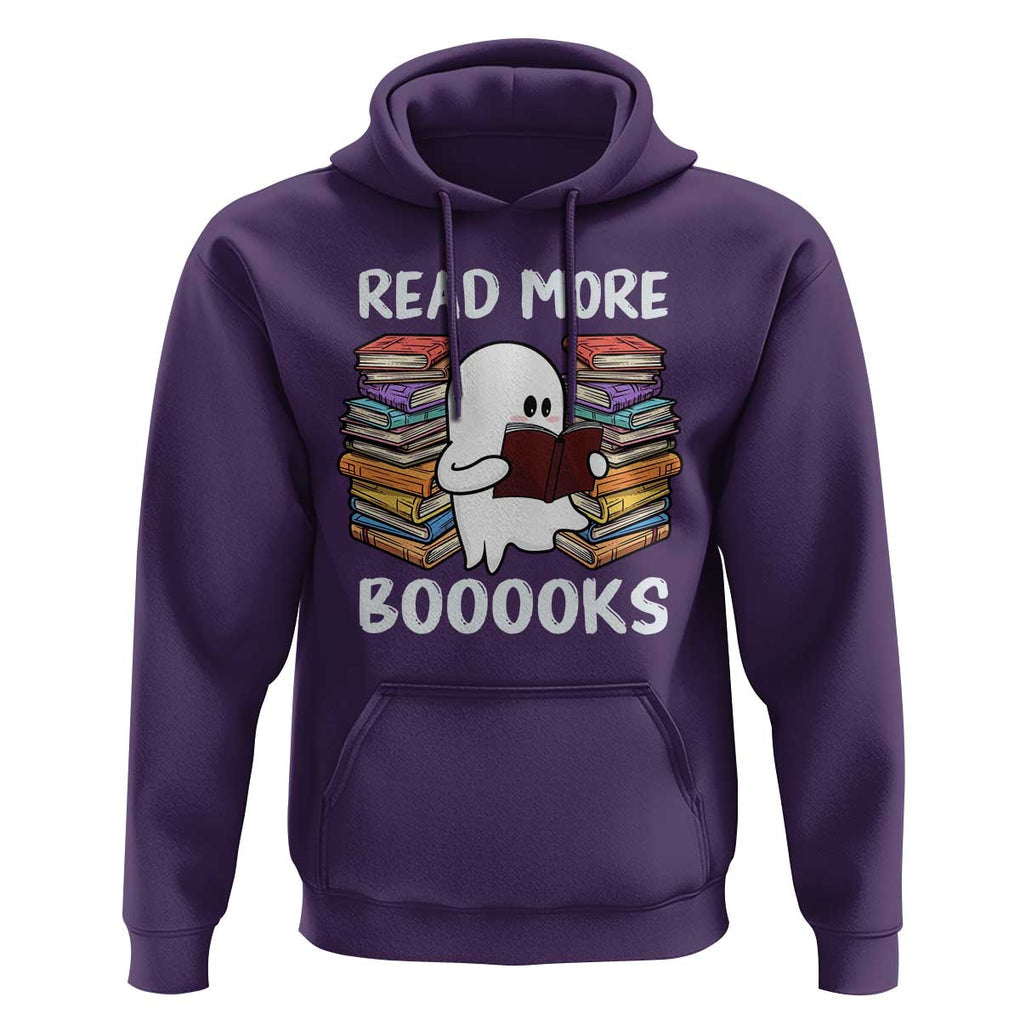 Halloween Reading Hoodie Read More Books Cute Ghost Boo Sheet TS02 Purple Print Your Wear