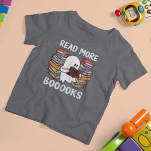 Halloween Reading T Shirt For Kid Read More Books Cute Ghost Boo Sheet TS02 Charcoal Print Your Wear