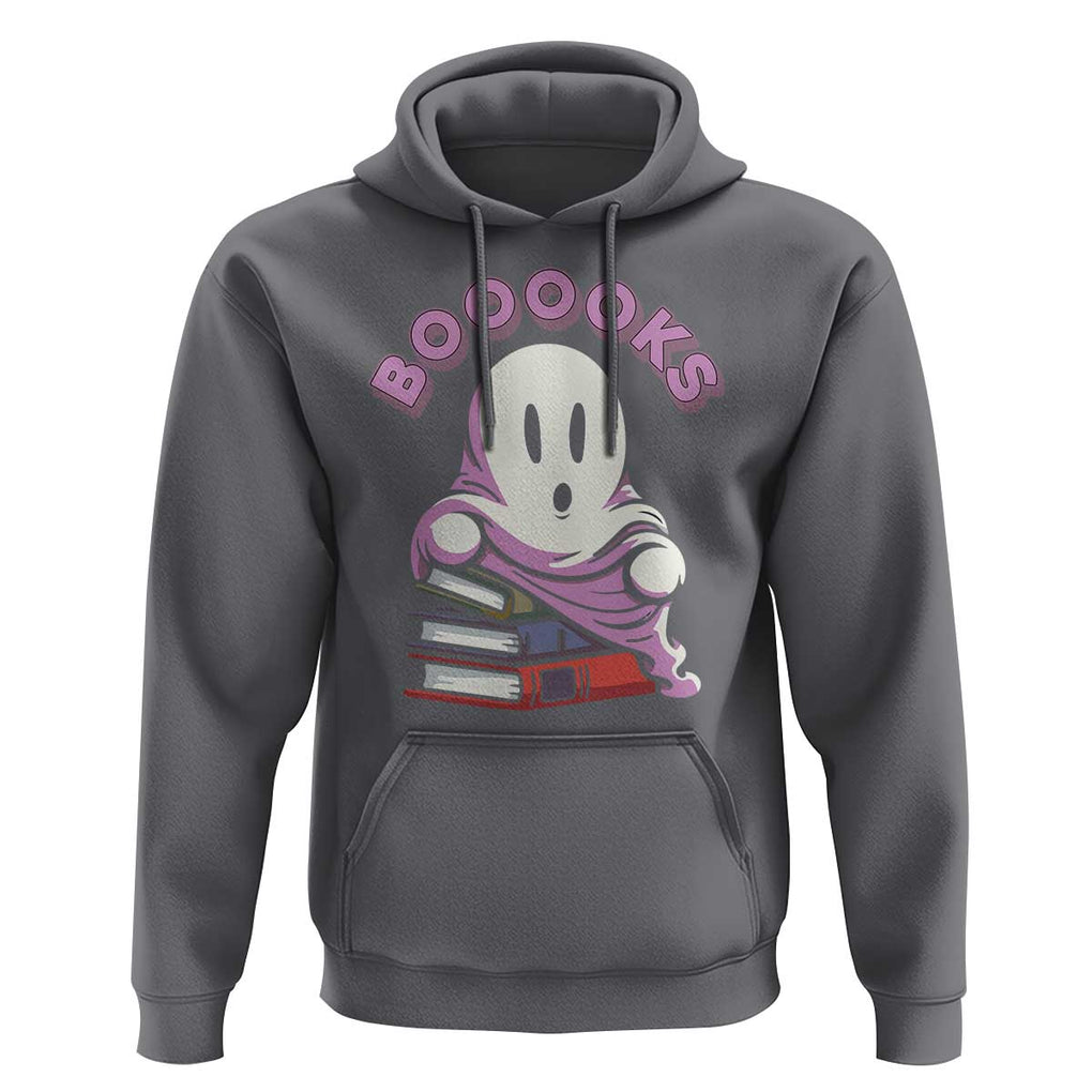 Halloween Reading Hoodie Booooks Cute Ghost Boo Sheet TS02 Charcoal Print Your Wear
