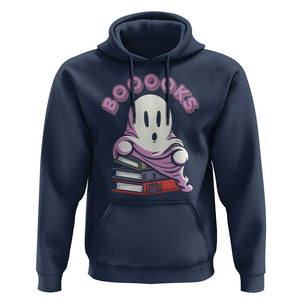 Halloween Reading Hoodie Booooks Cute Ghost Boo Sheet TS02 Navy Print Your Wear