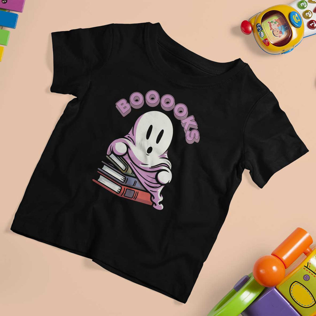 Halloween Reading T Shirt For Kid Booooks Cute Ghost Boo Sheet TS02 Black Print Your Wear