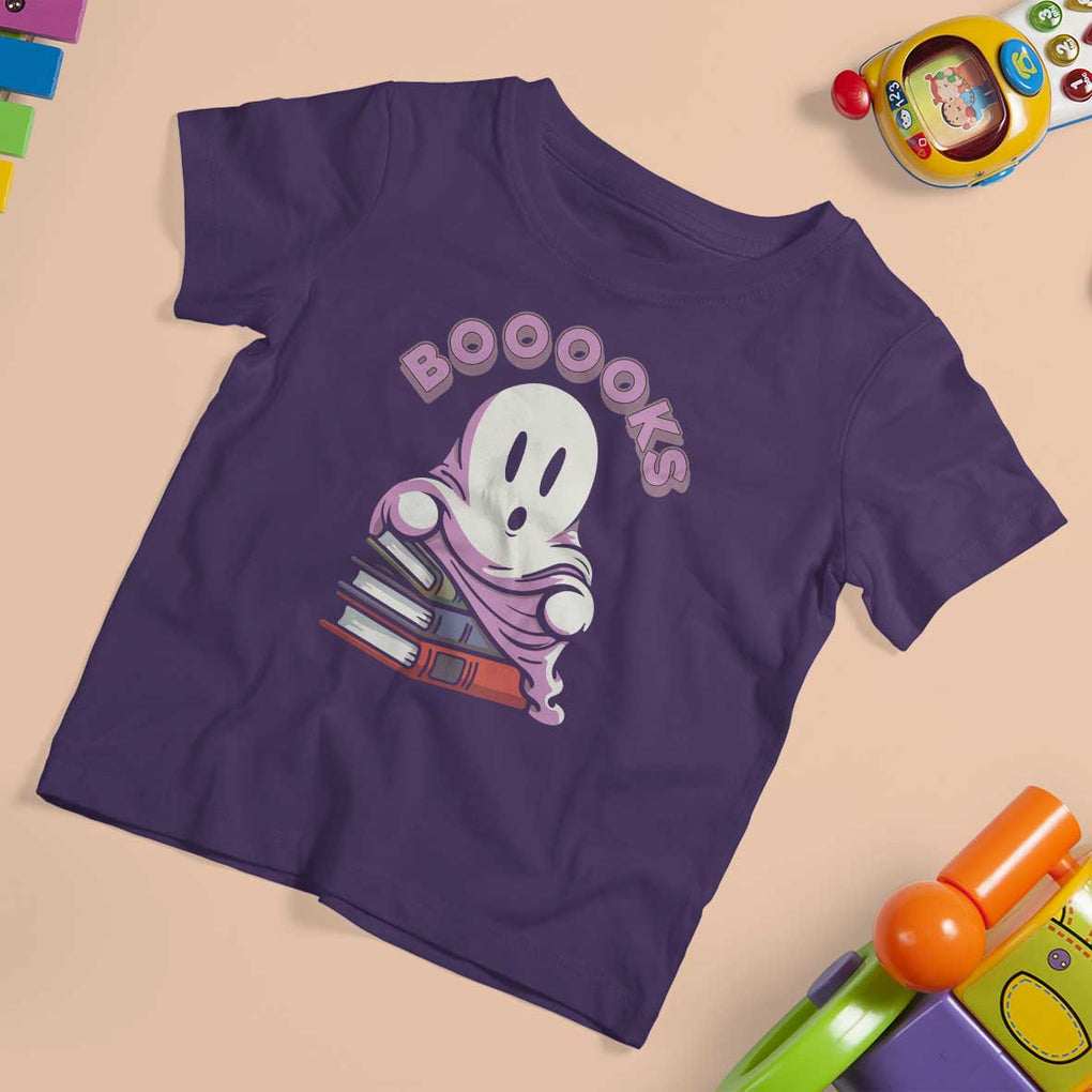 Halloween Reading T Shirt For Kid Booooks Cute Ghost Boo Sheet TS02 Purple Print Your Wear
