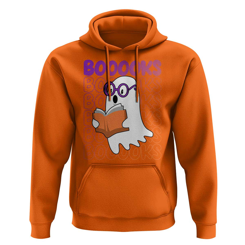 Halloween Reading Hoodie Booooks Cute Ghost Nerd Boo Sheet TS02 Orange Print Your Wear
