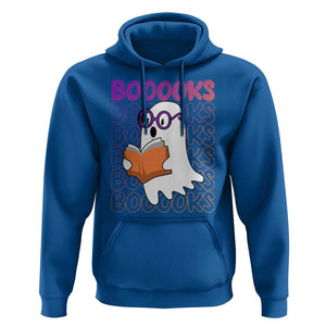 Halloween Reading Hoodie Booooks Cute Ghost Nerd Boo Sheet TS02 Royal Blue Print Your Wear