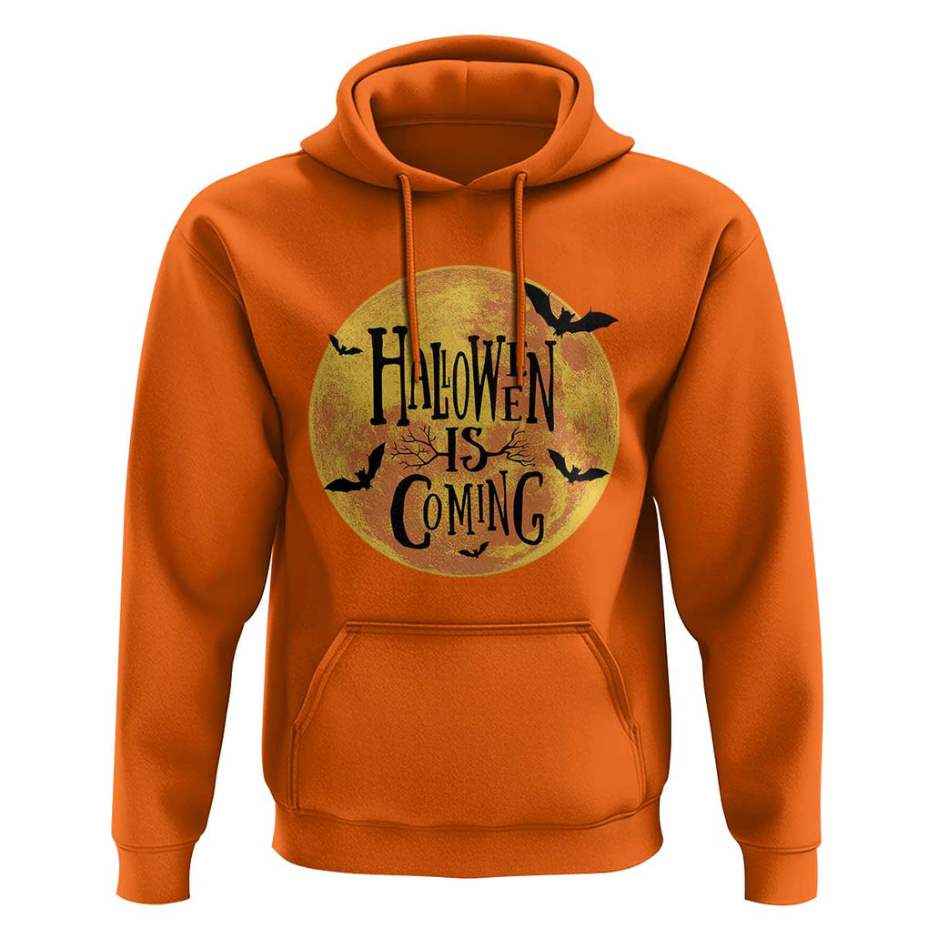 Halloween Season Hoodie Spooky Season Is Coming Scary Night TS02 Orange Print Your Wear