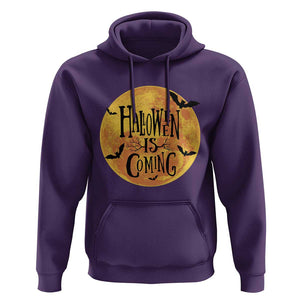 Halloween Season Hoodie Spooky Season Is Coming Scary Night TS02 Purple Print Your Wear