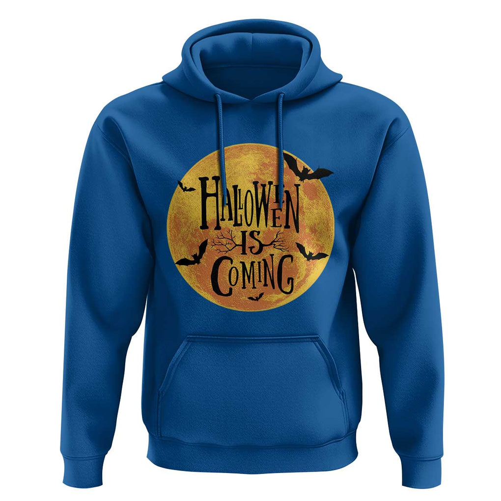 Halloween Season Hoodie Spooky Season Is Coming Scary Night TS02 Royal Blue Print Your Wear