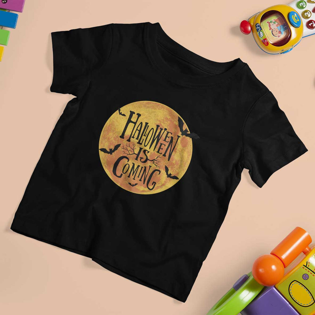 Halloween Season T Shirt For Kid Spooky Season Is Coming Scary Night TS02 Black Print Your Wear