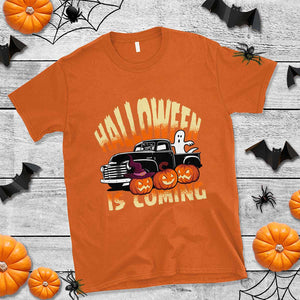 Halloween Season T Shirt Spooky Season Is Coming Scary Pumpkin Car TS02 Orange Print Your Wear