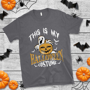 Scary Pumpkin T Shirt This Is My Halloween Costume Boo Sheet TS02 Charcoal Print Your Wear