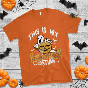 Scary Pumpkin T Shirt This Is My Halloween Costume Boo Sheet TS02 Orange Print Your Wear