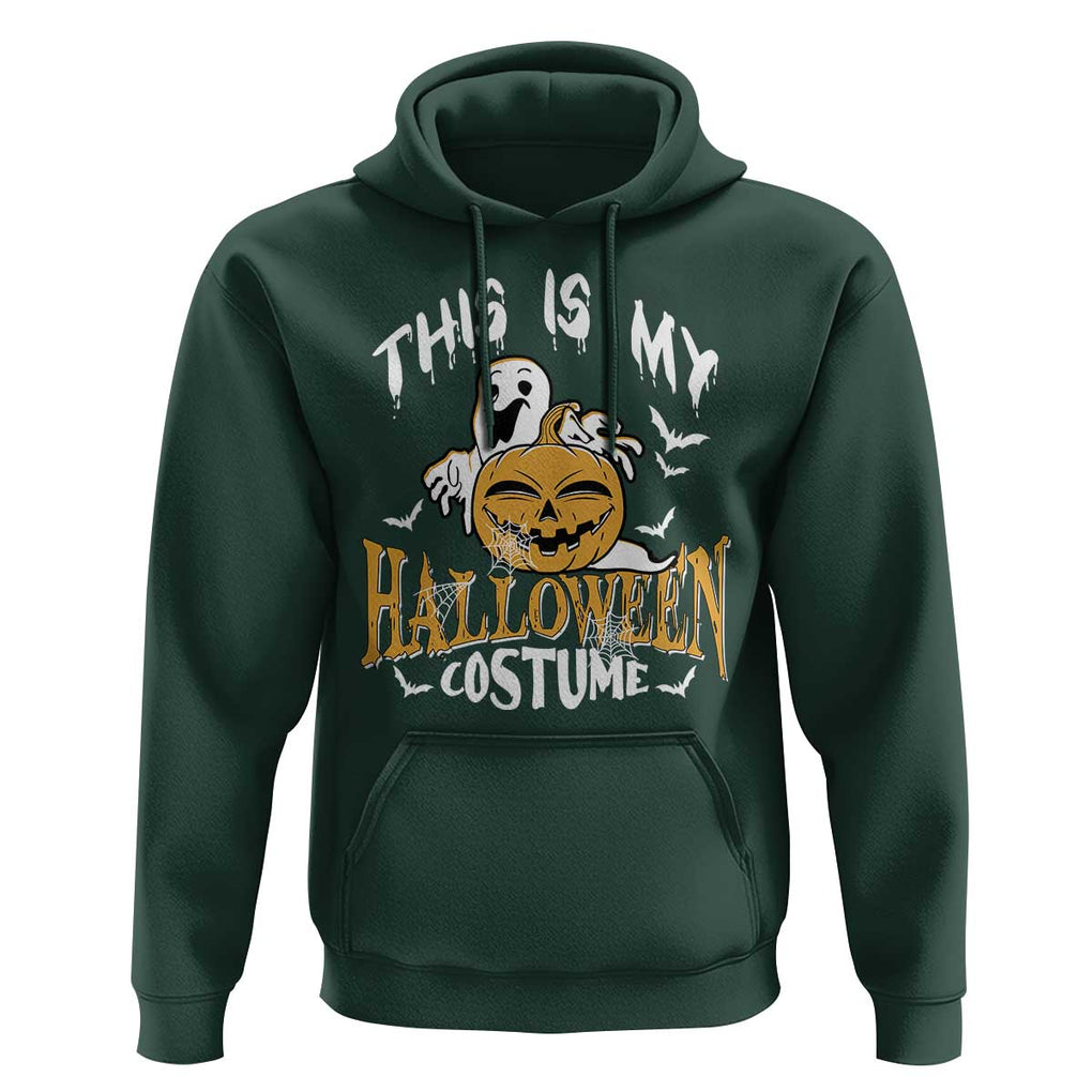 Scary Pumpkin Hoodie This Is My Halloween Costume Boo Sheet TS02 Dark Forest Green Print Your Wear